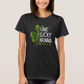 One Lucky Nonna Irish Shamrock St Patricks Day Fun T-shirt (Voorkant)