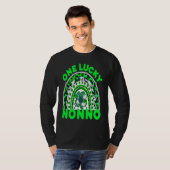 One Lucky Nonno Good Luck Green Rainbow Shamrock L T-shirt (Voorkant volledig)