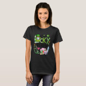 One Lucky Nurse Cute Gnome Shamrock St Patricks Da T-shirt (Voorkant volledig)