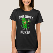 One Lucky Nurse St Patricks Day Dabbing Leprechaun T-shirt (Voorkant)