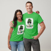 One Lucky Office Secretary Bleached St Patricks Da T-shirt (Unisex)