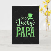 One Lucky Papa Greeting Card Kaart (Gele Bloem)