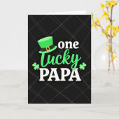 One Lucky Papa St Patricks Kaart (Gele Bloem)