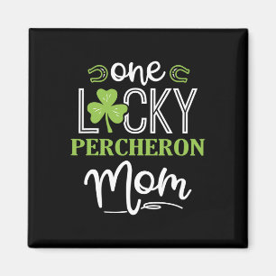 One Lucky Percheron Horse Mam Irish Horseback Ridi Magneet