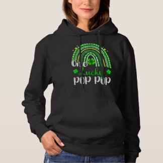 One Lucky Pop Leopard Print Rainbow St Patrick Hoodie