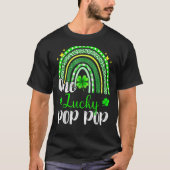 One Lucky Pop Leopard Print Rainbow St Patrick T-shirt (Voorkant)
