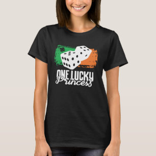 One Lucky Princess Dice Game Familie Matchin T-shirt