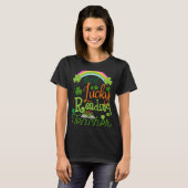 One Lucky Reading Teacher St Patricku2019s Day App T-shirt (Voorkant volledig)