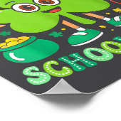 One Lucky School Nurse St Patrick's Day Shamrock I Poster (Hoek)