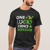 One Lucky Science Professor St Patricks Day, Biolo T-shirt (Voorkant)
