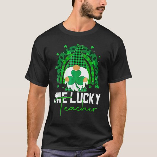 One Lucky Shamrock Teacher St Patricku2019s Day 1 T-shirt (Voorkant)