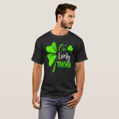 One Lucky Teacher Clover Irish Shamrock St Patrick T-shirt (Voorkant volledig)