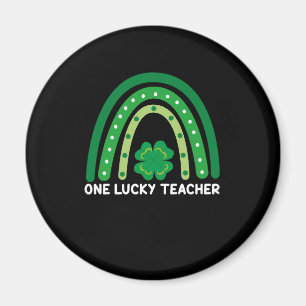 One Lucky Teacher Ierse Regenboog St. Patrick's Da Magneet