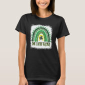 One Lucky Teacher Leopard Rainbow St Patrick's Day T-shirt (Voorkant)