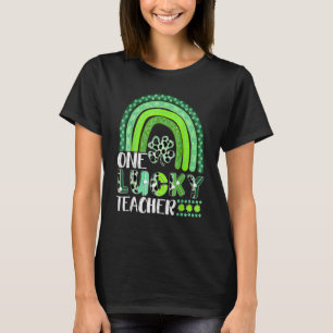One Lucky Teacher Rainbow St Patricku2019s Day App T-shirt