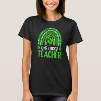 One Lucky Teacher Rainbow St Patricku2019s Day Te T-shirt