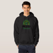 One Lucky Teacher St Patricks Day Shamrock Teacher Hoodie (Voorkant volledig)
