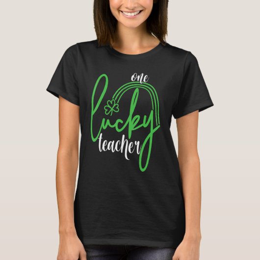 One Lucky Teacher St Patricku2019s Dag 2 T-shirt (Voorkant)