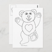 One Lucky Teddy Briefkaart (Voorkant / Achterkant)