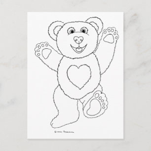 One Lucky Teddy Briefkaart
