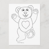 One Lucky Teddy Briefkaart (Voorkant)