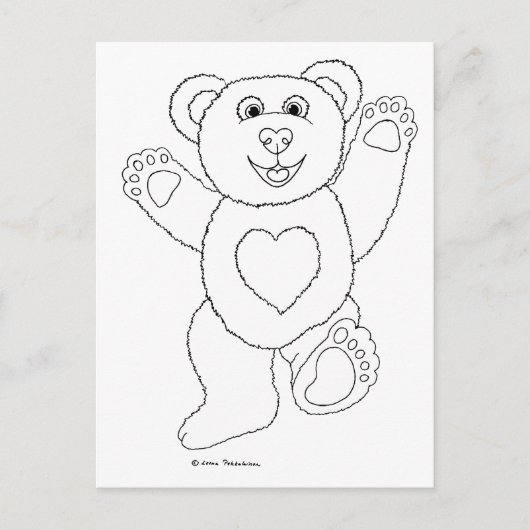 One Lucky Teddy Briefkaart (Voorkant)