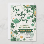 One Lucky Year | St Patrick's Day 1st Birthday Kaart (Voorkant)