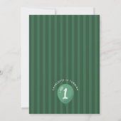 One Lucky Year | St Patrick's Day 1st Birthday Kaart (Achterkant)