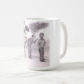 One Man Angry Pointing a Finger at Another Man Sta Koffiemok (Voorkant rechts)