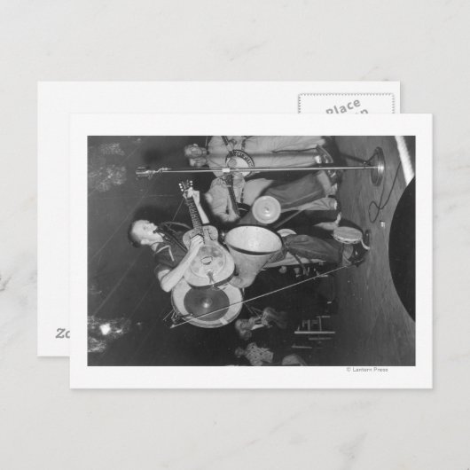 One-man band op Mountain Music Festival Briefkaart (Voorkant / Achterkant)