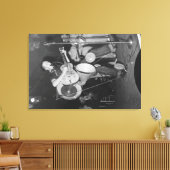 One-man band op Mountain Music Festival Canvas Afdruk (Insitu (Woonkamer))