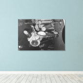 One-man band op Mountain Music Festival Canvas Afdruk (Insitu (Houten vloer))