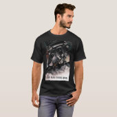 One Man Rock Band. Astronaut playing guitar T-shirt (Voorkant volledig)