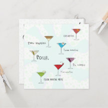 One Martini, Two Martini Party Invitation Sjabloon