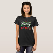 One Merry Bus Driver School Bus Driver Xmas Tree C T-shirt (Voorkant volledig)