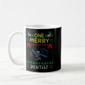 One Merry Dentist Dental Doctor Ugly Christmas Swe Koffiemok (Links)