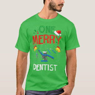 One Merry Dentist Dental Doctor Ugly Kerstmis Swe T-shirt