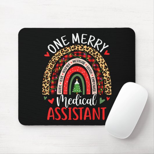 One Merry Medical Istant Rainbow Christmas Cma Nur Muismat (Met muis)