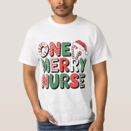 One Merry Nurse Kerstmis T-shirt