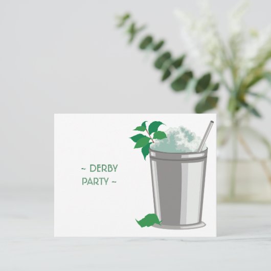ONE MINT JULEP DERBY PARTY UITNODIGING (Staand voorkant)