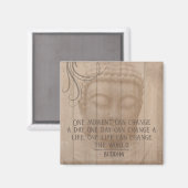 One Moment Can Change Your Life Buddhism Quote Magneet (Voorkant / Achterkant)