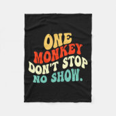 One Monkey Dont Stop No Show  Fleece Deken (Voorkant)