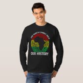 One Month Can't Hold Our History African Black His T-shirt (Voorkant volledig)