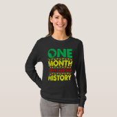 One Month Can't Hold Our History African Black His T-shirt (Voorkant volledig)