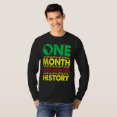 One Month Can't Hold Our History African Black His T-shirt (Voorkant volledig)