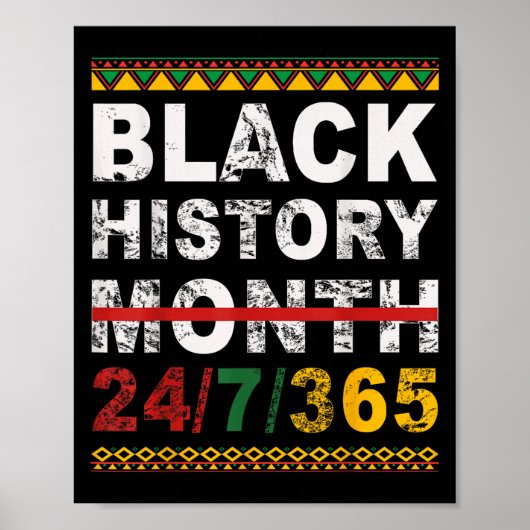 One Month Can't Hold Our History Black History Mon Poster (Voorkant)