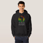 One Month Cant Hold Our History Pan African Black  Hoodie (Voorkant volledig)
