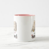 "One More Chapter" Boek Lover Quote Tweekleurige Koffiemok (Center)