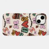 One More Chapter Book Lover Pattern Phone Case (Achterkant (horizontaal))