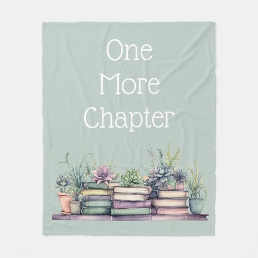 One More Chapter Personalized Cozy Reading Fleece Deken (Voorkant)